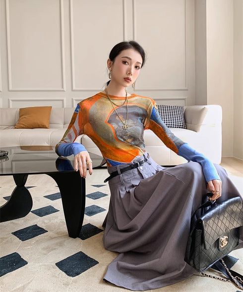 Graffiti Print Top